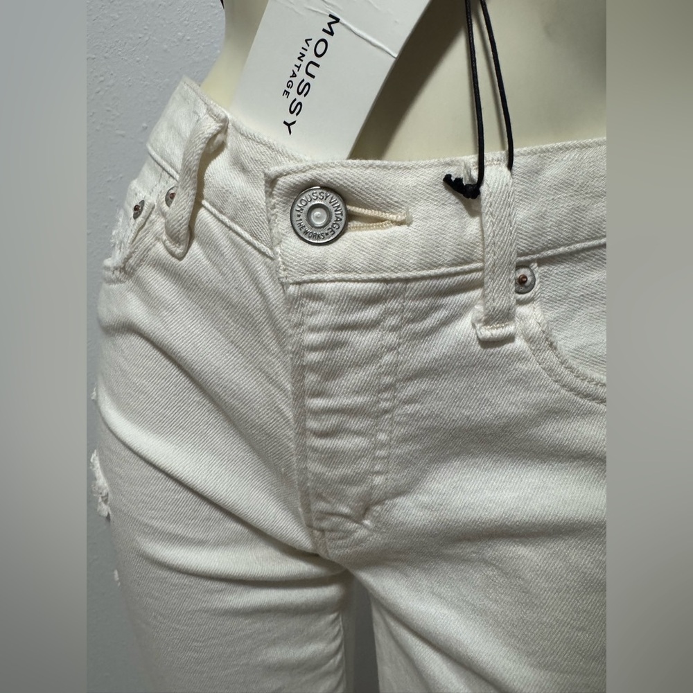 NWT Moussy Vintage Glendele Skinny Jeans in White - Picture 5 of 16